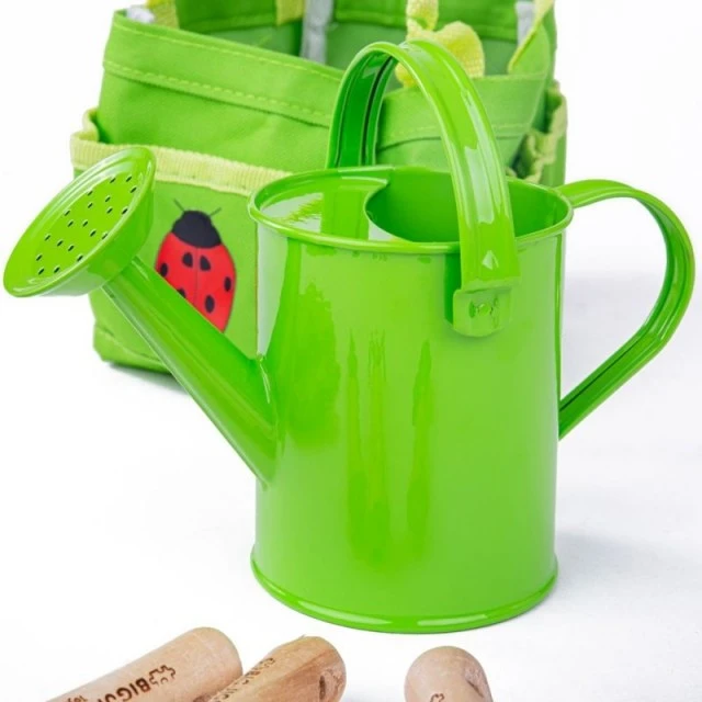 Garden tools in a textile bag