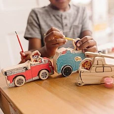 Creative set with wooden figurines - Paw Patrol