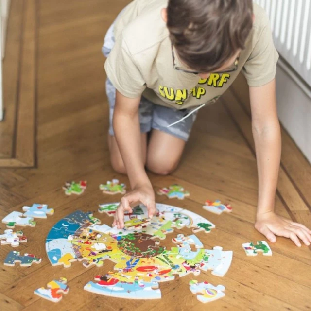 Wooden round puzzle - Seasons