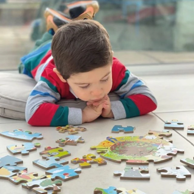 Wooden round puzzle - Seasons