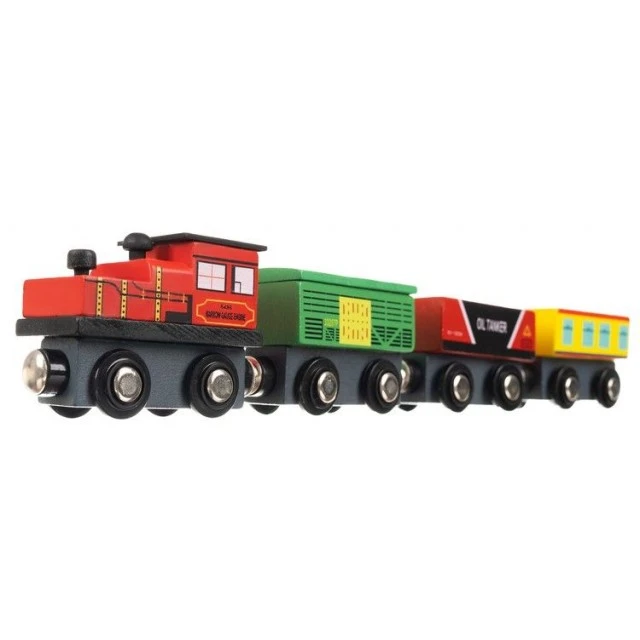 Wooden train set