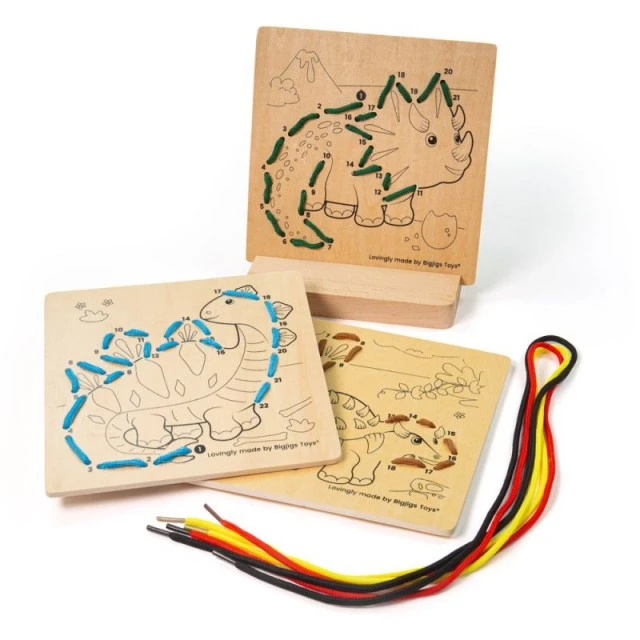 Bigjigs - Sewing by numbers craft kit - Dinosaurs