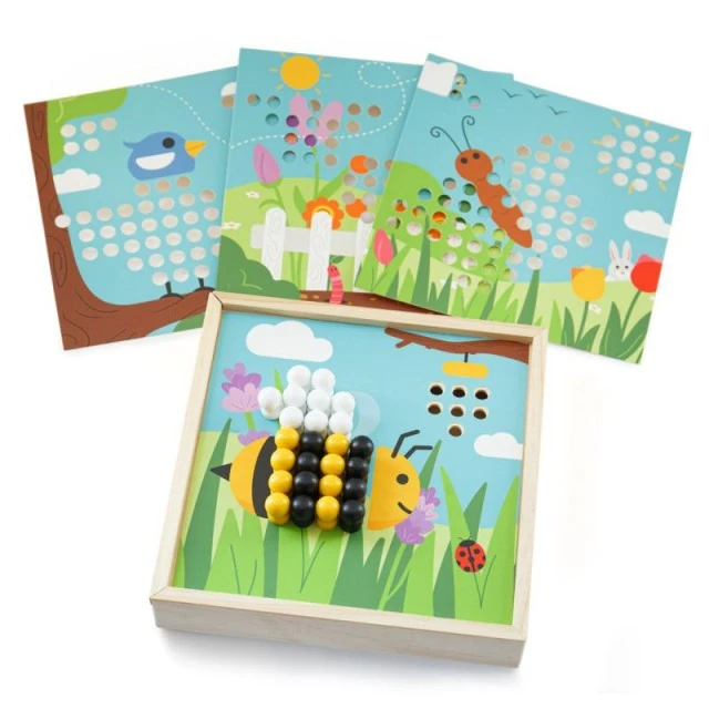 Bigjigs - Childrens wooden mosaic - Garden