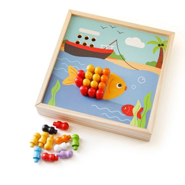 Bigjigs - Children’s wooden mosaic - Sea paintings