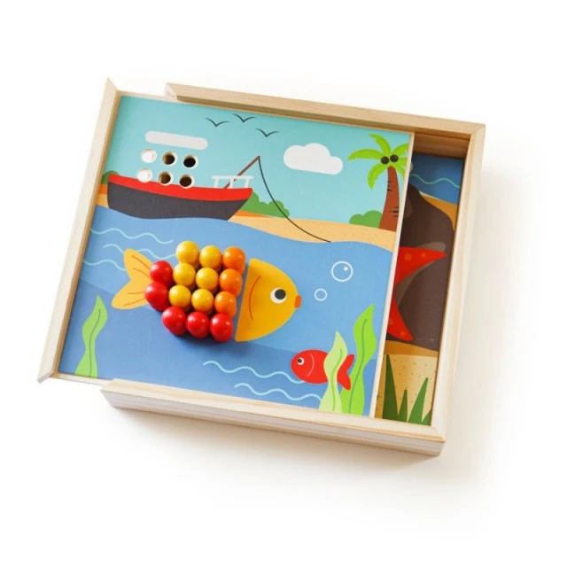 Bigjigs - Children’s wooden mosaic - Sea paintings