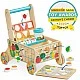Melissa & Doug - Дървена количка - сортер с хранителни продукти