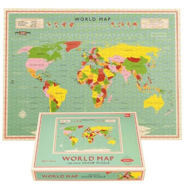 Rex London puzzle 1000 pieces World Map