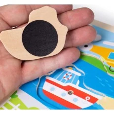 Bigjigs - Wooden puzzle with sounds - Dinosaur