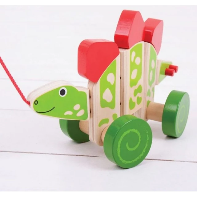 Bigjigs - Wooden Pull Toy - Dinosaur