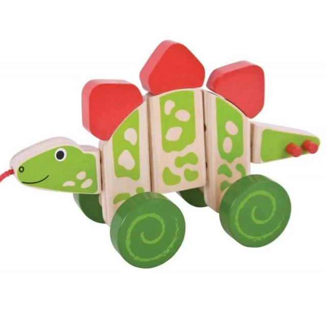 Bigjigs - Wooden Pull Toy - Dinosaur