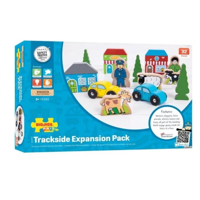 Bigjigs - Wooden Figure Set - Trackside