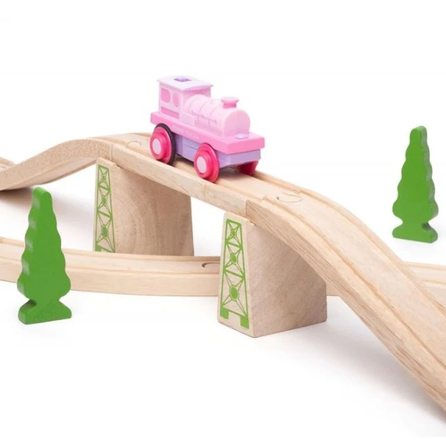 Bigjigs - Battery Operated Locomotive - Pink