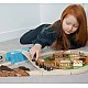 Bigjigs - Дървен железопътен комплект - 50 части