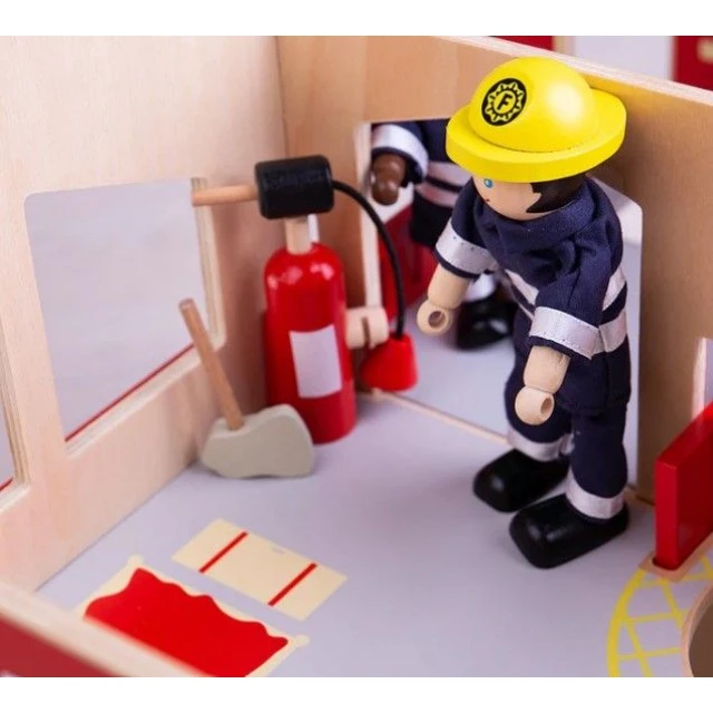 Bigjigs - Wooden Toy - City Fire Department