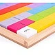 Bigjigs - Дървена игра с цветни облигации и числа