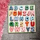 Bigjigs - Дървен пъзел с азбука на английски език