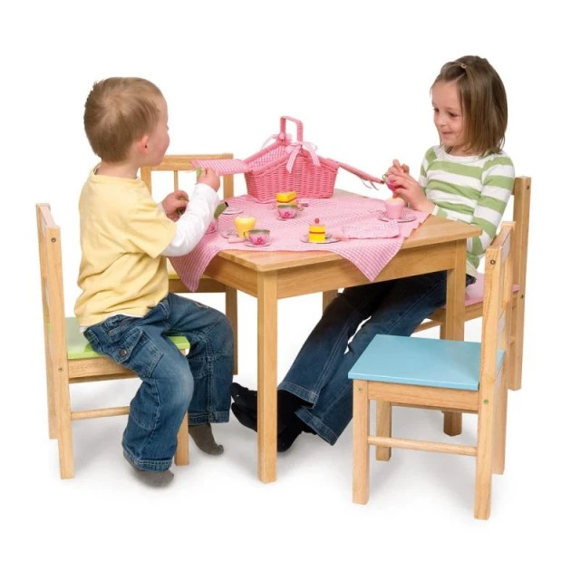 Bigjigs - Wooden table for children’s room - square