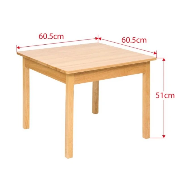 Bigjigs - Wooden table for children’s room - square