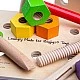 Bigjigs - Дървен детска работна маса за игра с детски инструменти