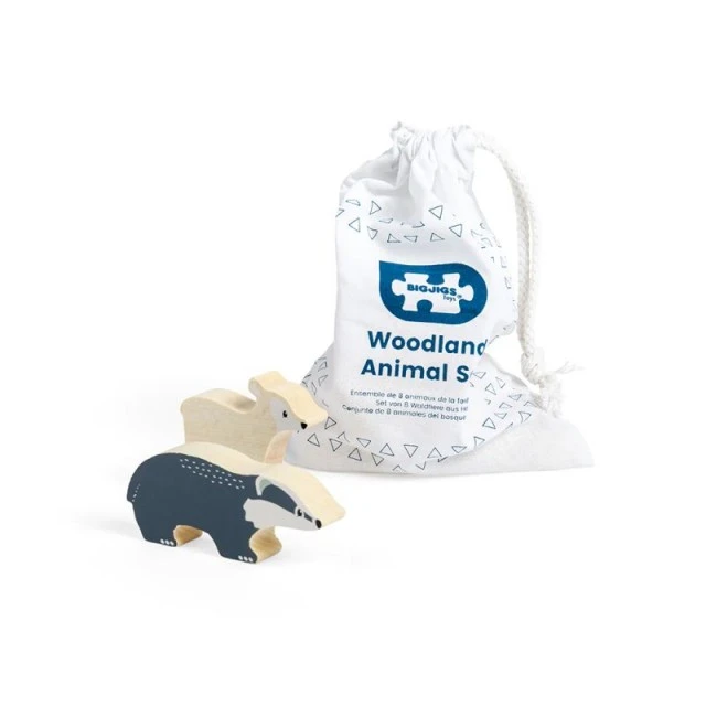 Bigjigs - Small wooden forest animals