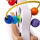 Bigjigs - Дървена детска спирала с мъниста Кравичка - образователна играчка