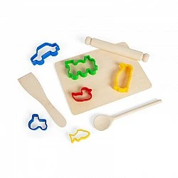 Bigjigs - Wooden children's toy set for cooking Party