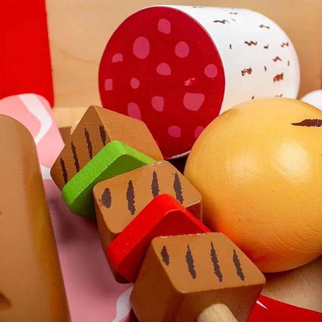 Bigjigs - Wooden children’s cooking set - Meat products