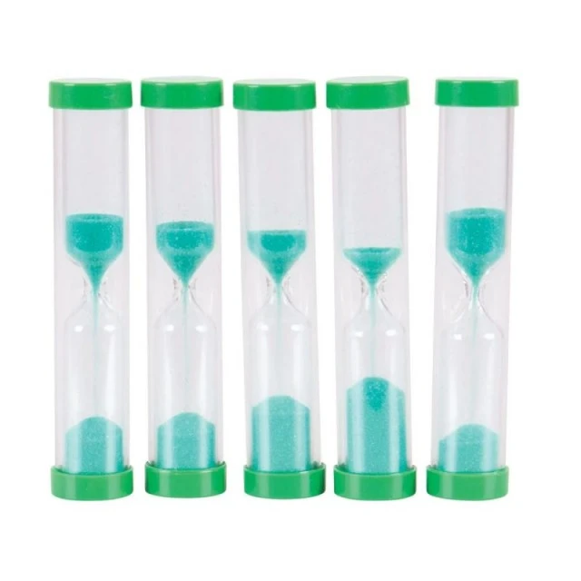 Bigjigs - Set of childrens hourglasses - 5 pcs of 1 minute