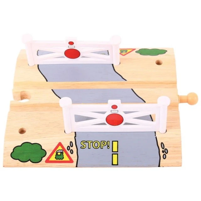 Bigjigs - Wooden crossing for a children’s train
