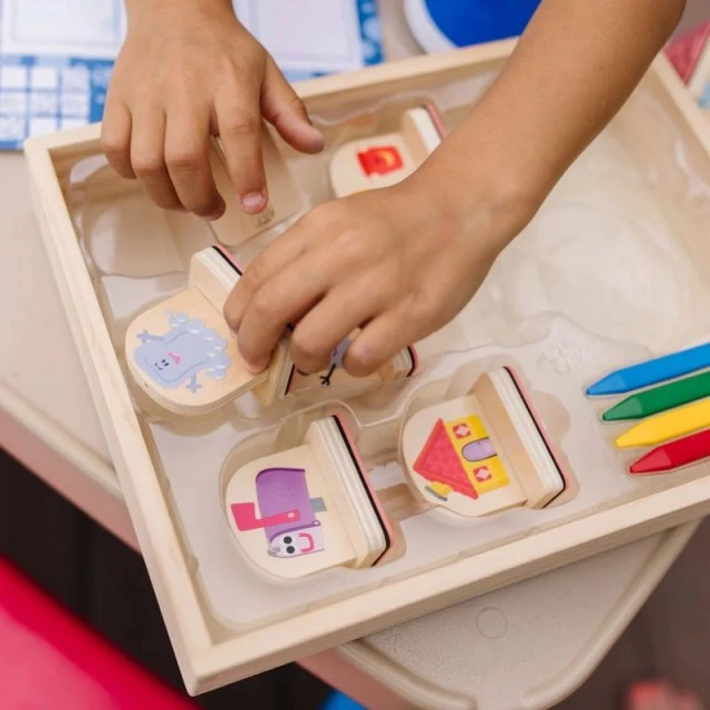 Wooden Handle Stamps Creative Activity Set - Melissa & Doug