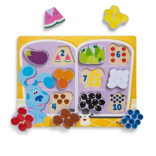 Wooden Puzzle - Food in the Fridge - Blue’s Clues & You! - Melissa & Doug