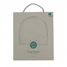 Muslin Fitted Sheet 60x120 cm Vanilla Little band