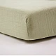 Muslin Fitted Sheet 60x120 cm Lime Little band
