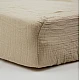 Muslin Fitted Sheet Set of 2 60x120 cm White/Beige Little band