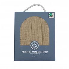 Muslin Swaddle Cover 50x70 cm Beige Little band