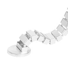 Carmen desk cable holder CR-017-W - white