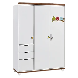 Трикрилен детски гардероб KAKULE