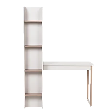 CORTES desk with shelf - cappuccino