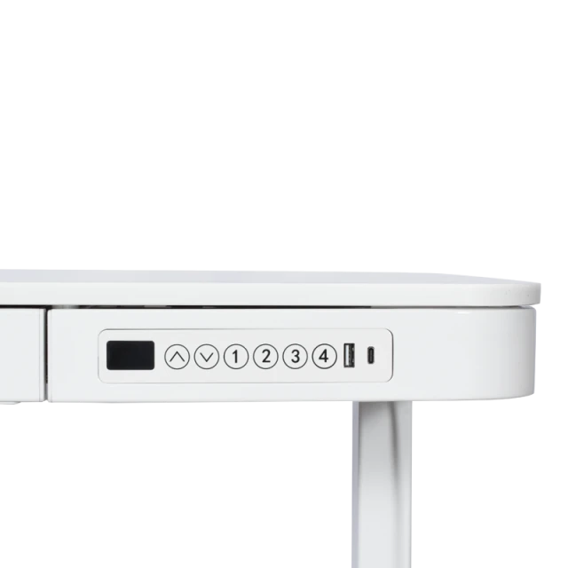 Ergonomic adjustable desk Carmen CR-118 E - 140 cm - white