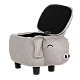 Children's stool with chest - gray pig