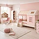 Children's bed house PINK HOUSE - 90 x 200