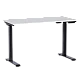 Ergonomic height-adjustable desk Carmen CR-119 - white-black