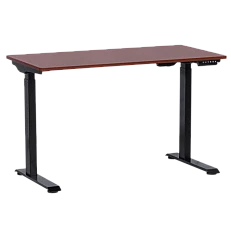 Ergonomic height-adjustable desk Carmen CR-119 - mahogany-black