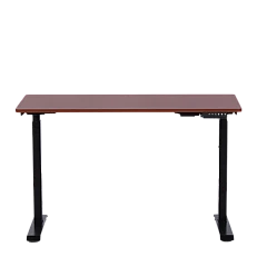 Ergonomic height-adjustable desk Carmen CR-119 - mahogany-black