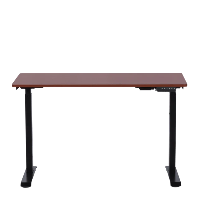 Ergonomic height-adjustable desk Carmen CR-119 - mahogany-black