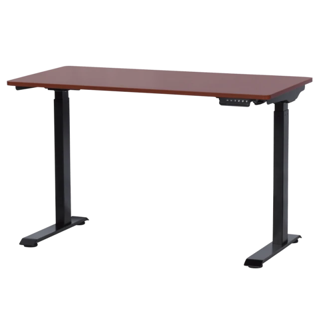 Ergonomic height-adjustable desk Carmen CR-119 - mahogany-black