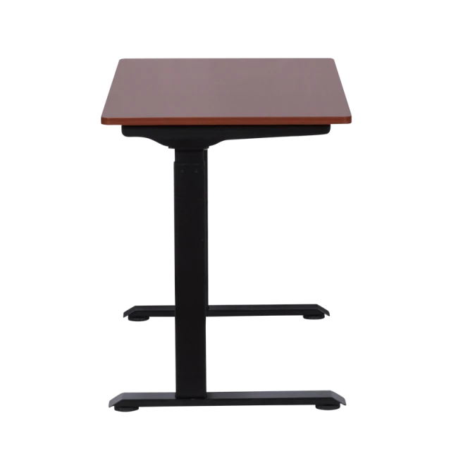 Ergonomic height-adjustable desk Carmen CR-119 - mahogany-black