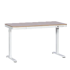 Ergonomic adjustable desk Carmen CR-118 E - beech-white