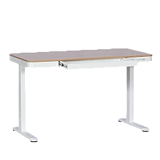 Ergonomic adjustable desk Carmen CR-118 E - beech-white