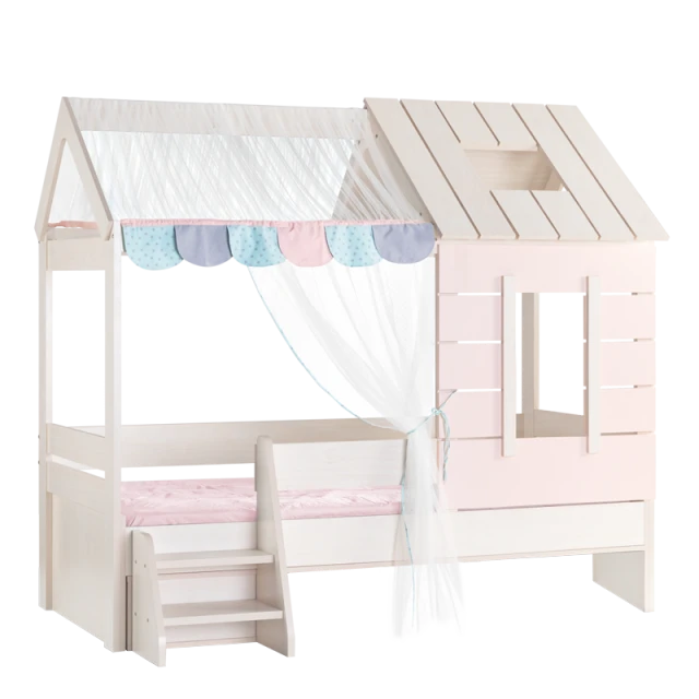 Children’s bed house PINK HOUSE - 90 x 200 - pink
